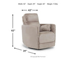899083262:Alpaca Swivel Gliding Recliner, Angle