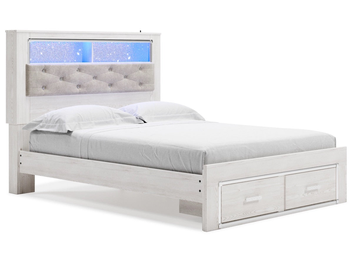 ALTYRA046:Altyra Bookcase Bed With Stora, AngledAngle