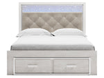 ALTYRA016:Altyra Panel Bed With Storage, Front