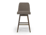 931693106:Amalie Swivel Counter Stool in Taupe Front