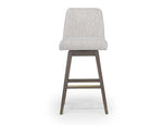 827223841:Amalie Swivel Counter Stool in Taupe Front