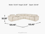 AMARA0052:Amara 6 Piece 2 Power Sectional, 