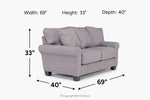 748149458:Amelia Crypton Performance Loveseat,