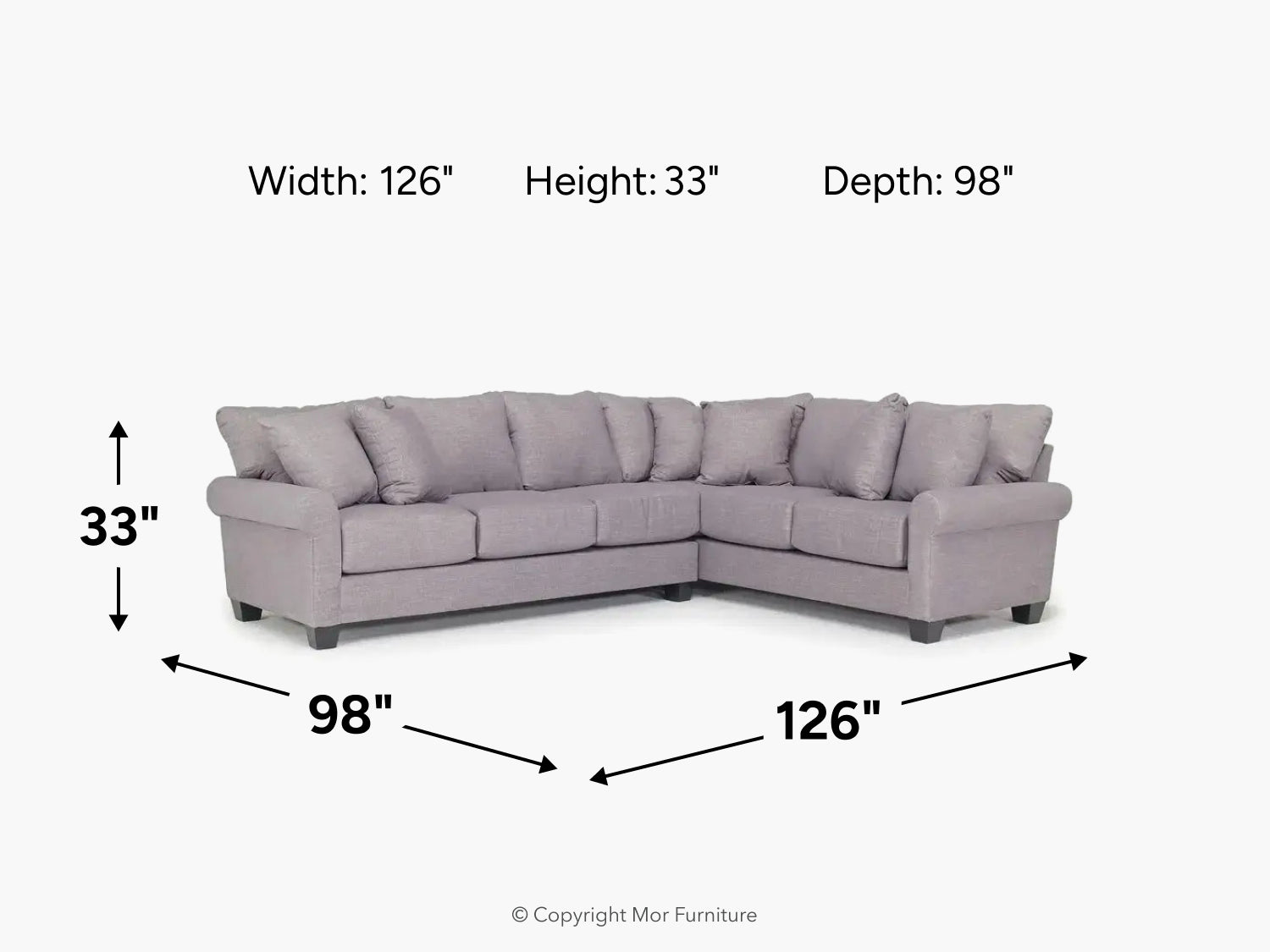AMELIA010:Amelia Crypton Performance Tux Sofa Sectional, 