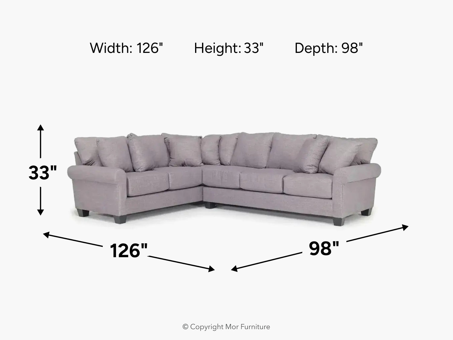 AMELIA011:Amelia Crypton Performance Tux Sofa Sectional, 