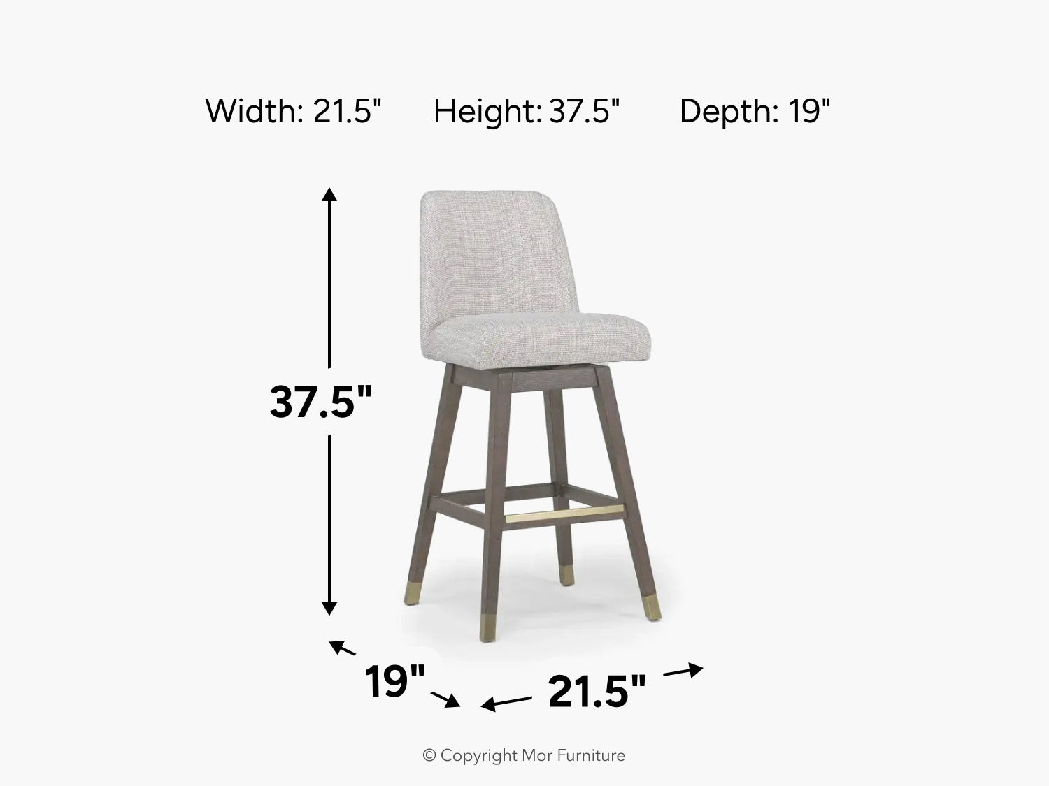 827223841:Amelia Swivel Counter Height Stool, 