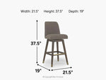 931693106:Amelia Swivel Counter Height Stool, 