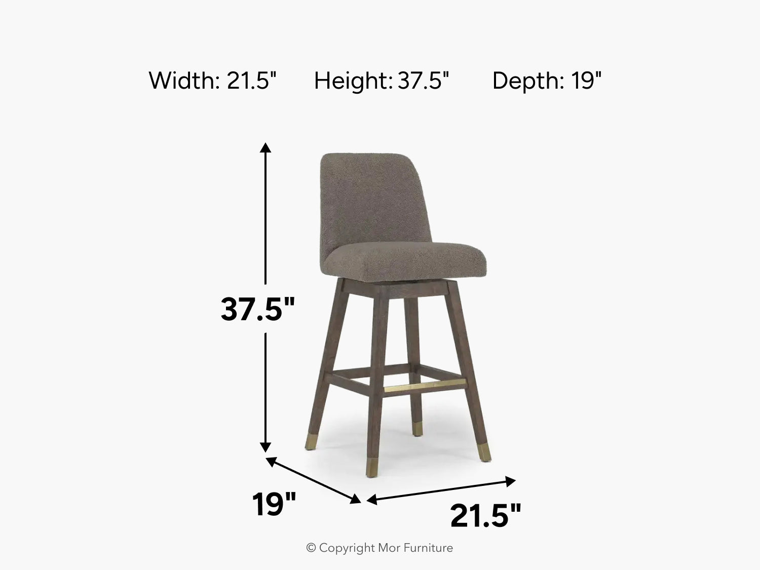 931693106:Amelia Swivel Counter Height Stool, 