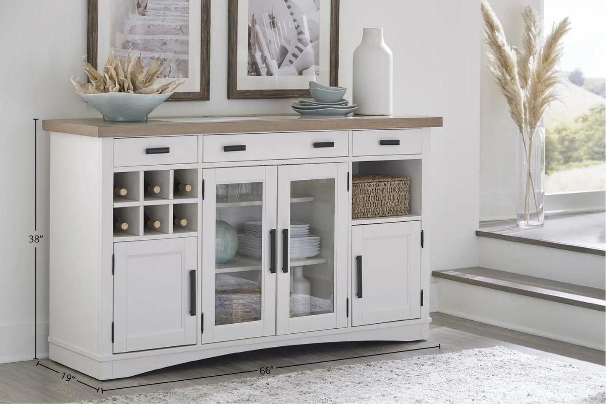728050061:Americana buffet in white styled