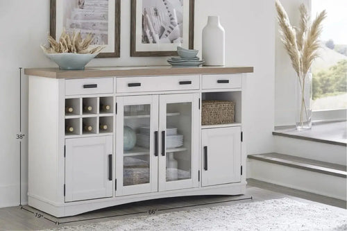 728050061:Americana buffet in white styled