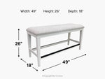855585710:Americana Counter Height Dining Bench, 