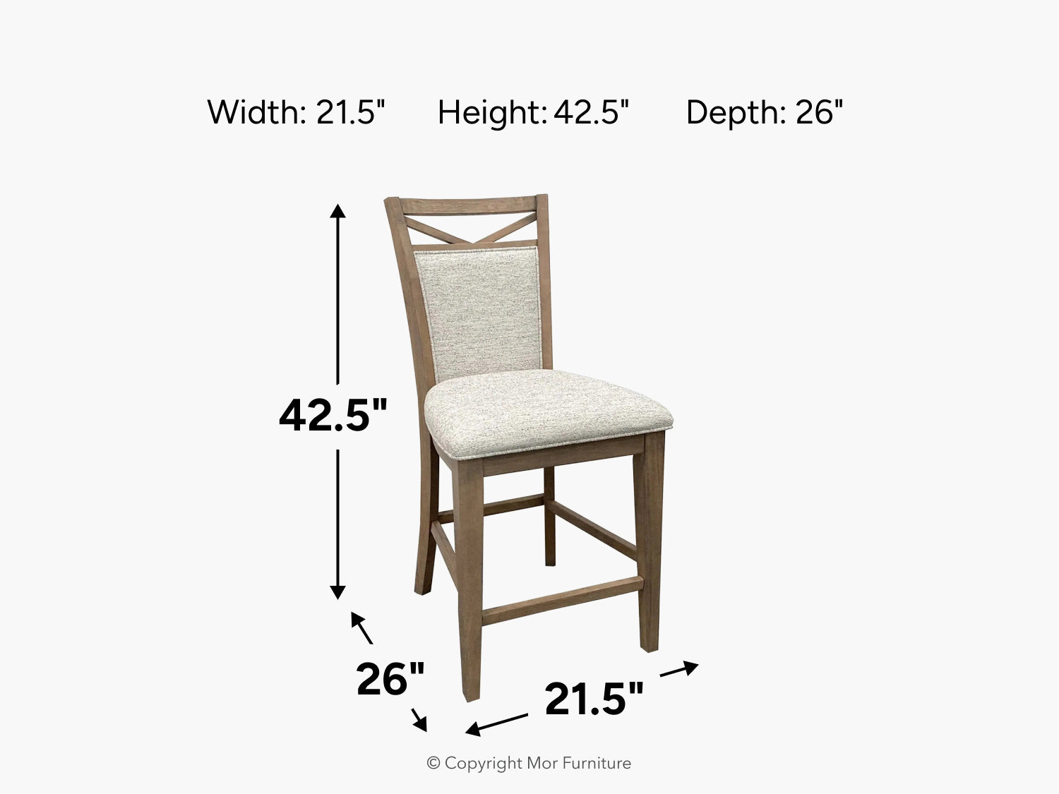 053192751:Americana Counter Height Side Chair, Side