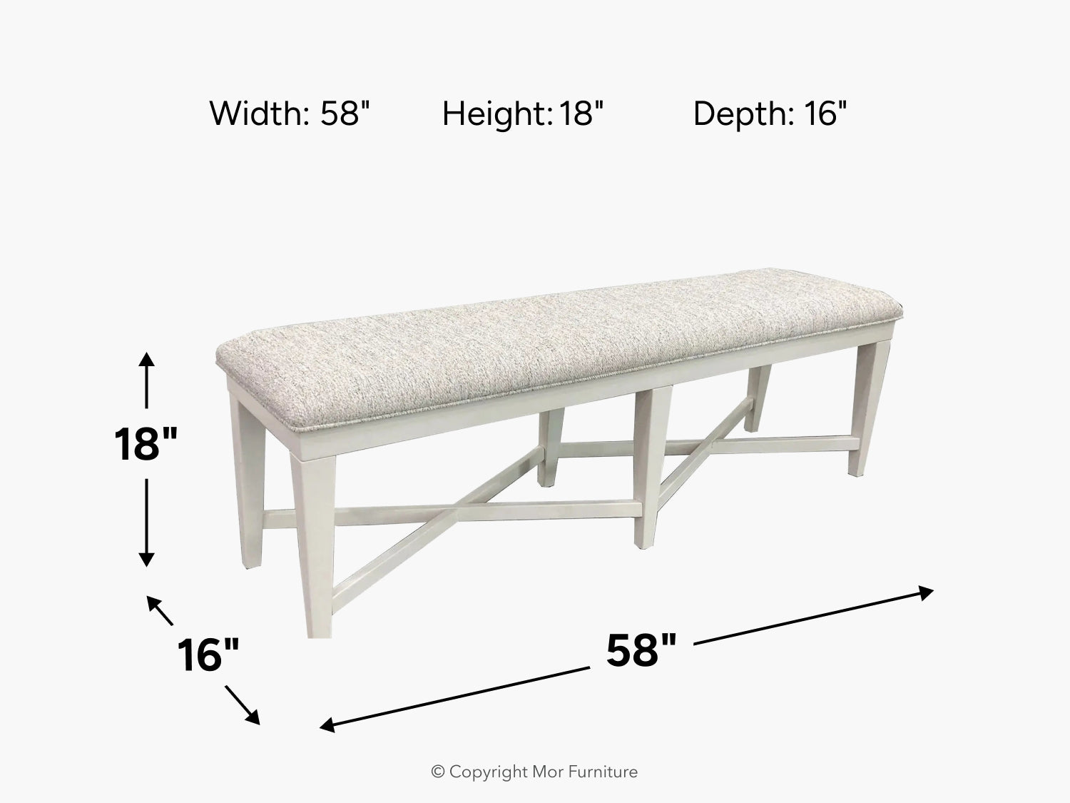 317487700:Americana Dining Bench, 