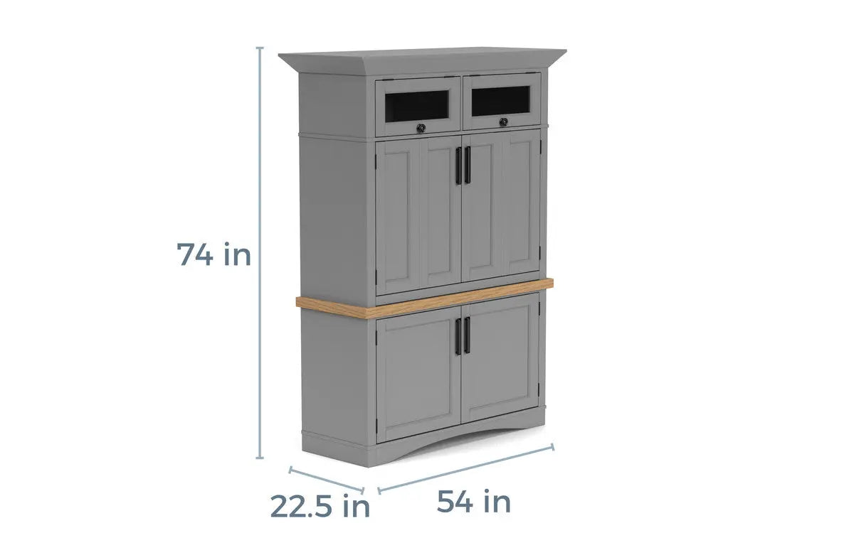 AMERICAN8:Americana Office Desk & Hutch, 