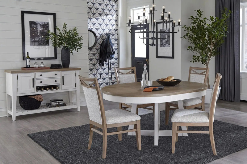 213315798:Americana Round Dining Table, Styled