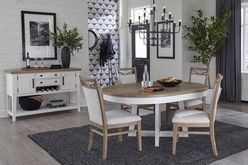 AMERICA00:Americana Round Dining Table &, Styled