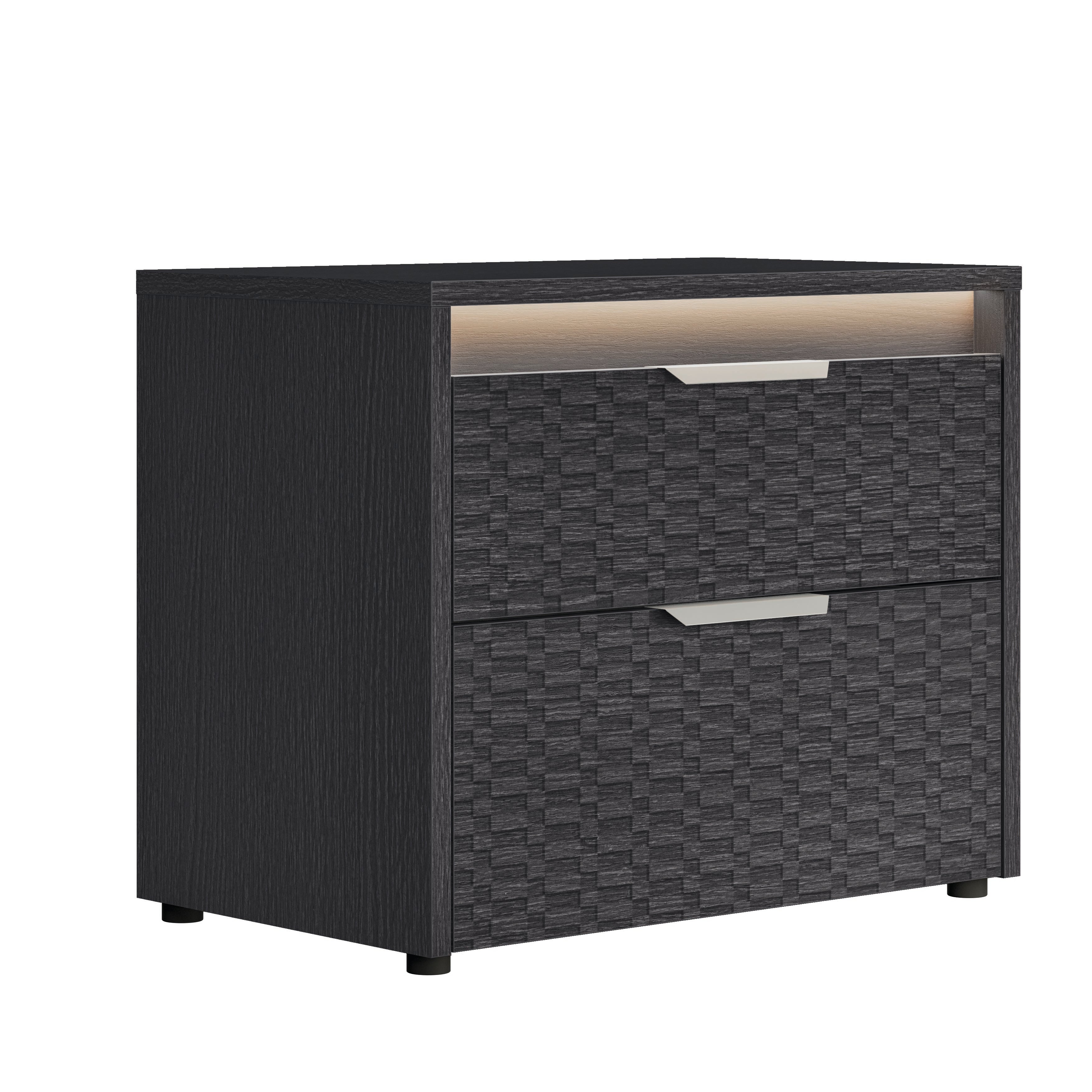 AMY000024:Amy Upholstered Bed With Stora, AngledAngle