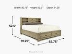 127961619:Andes Bookcase Bed, 