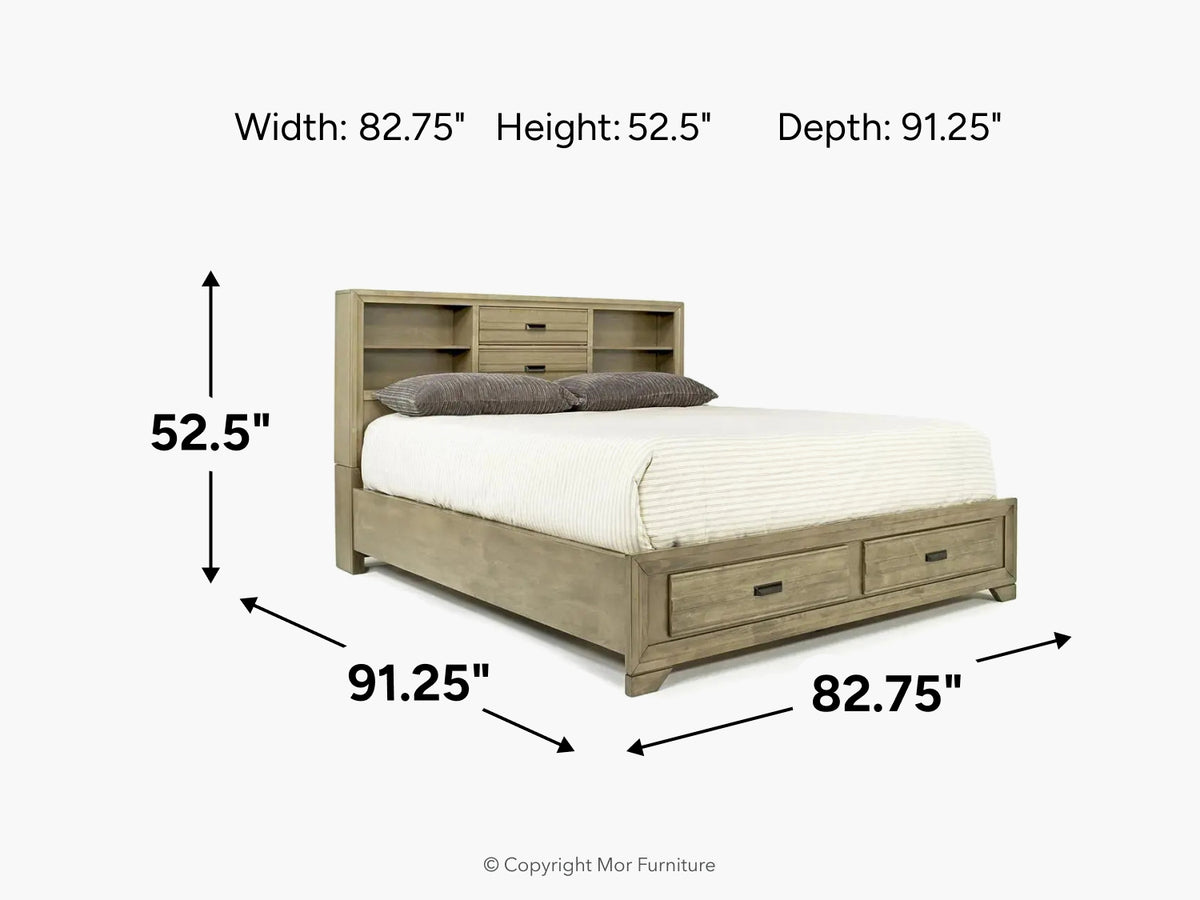 127961619:Andes Bookcase Bed, 