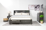 ANDES0021:Andes Bookcase Bed With Storag, Styled