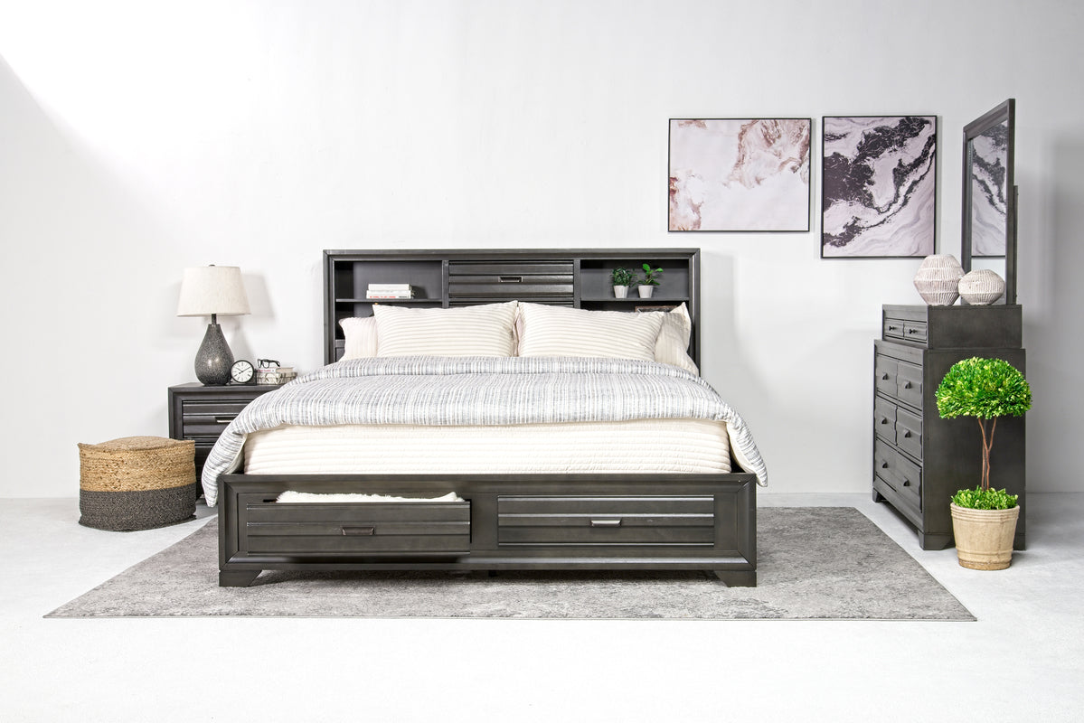 ANDES0021:Andes Bookcase Bed With Storag, Styled