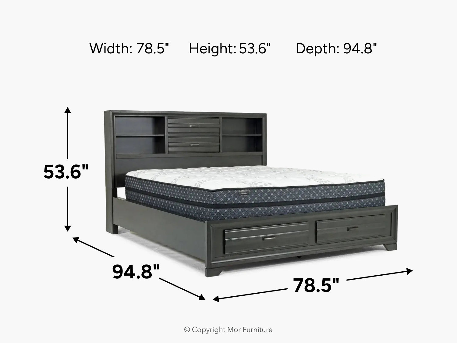492993139:Andes Bookcase Bed, 