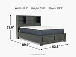 879501158:Andes Bookcase Bed, 