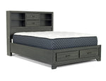 ANDES0010:Andes Bookcase Bed With Storag, Angled