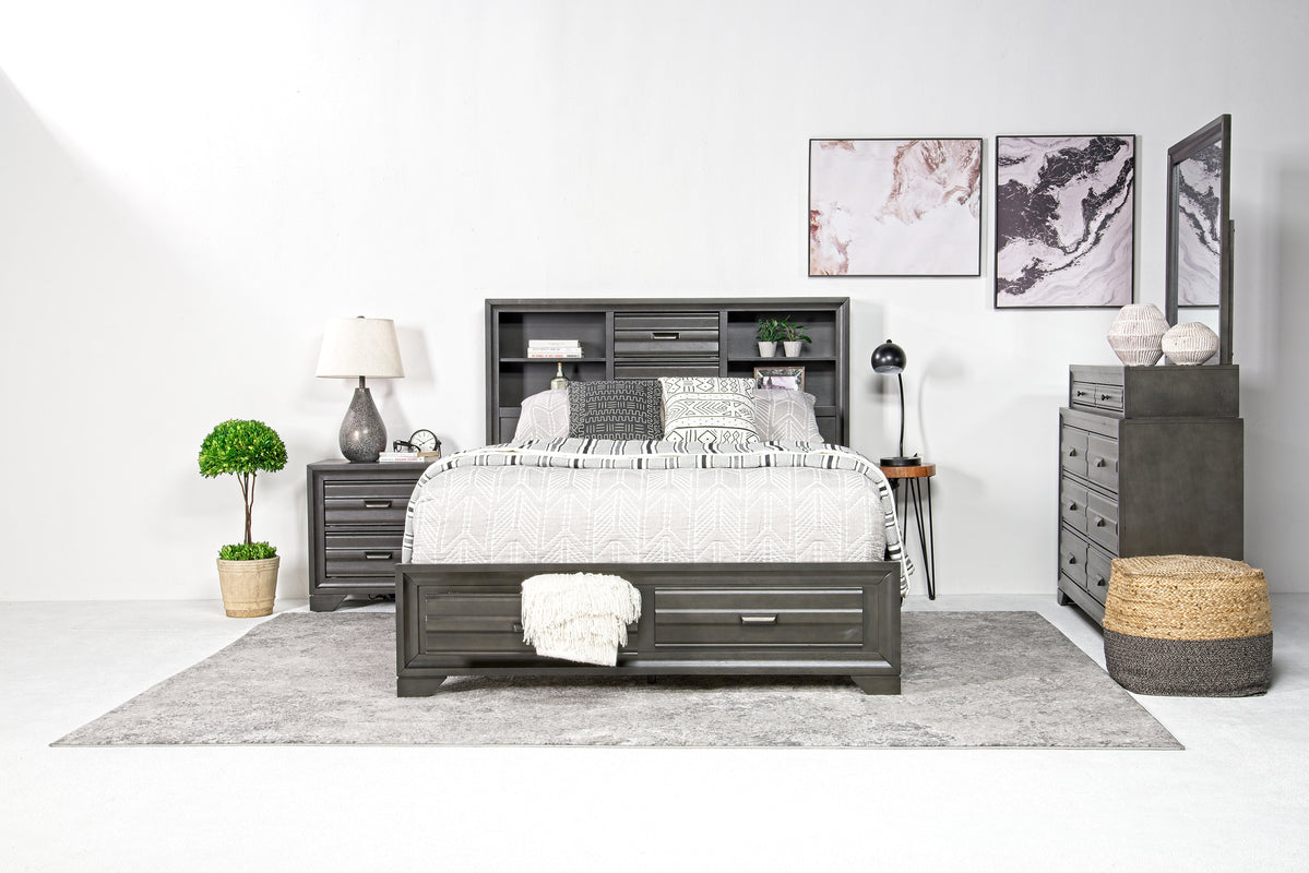 ANDES0010:Andes Bookcase Bed With Storag, Styled