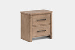ANIKA0009:Anika Upholstered Bed & Dresser & Mirror & Nightstand, Angled