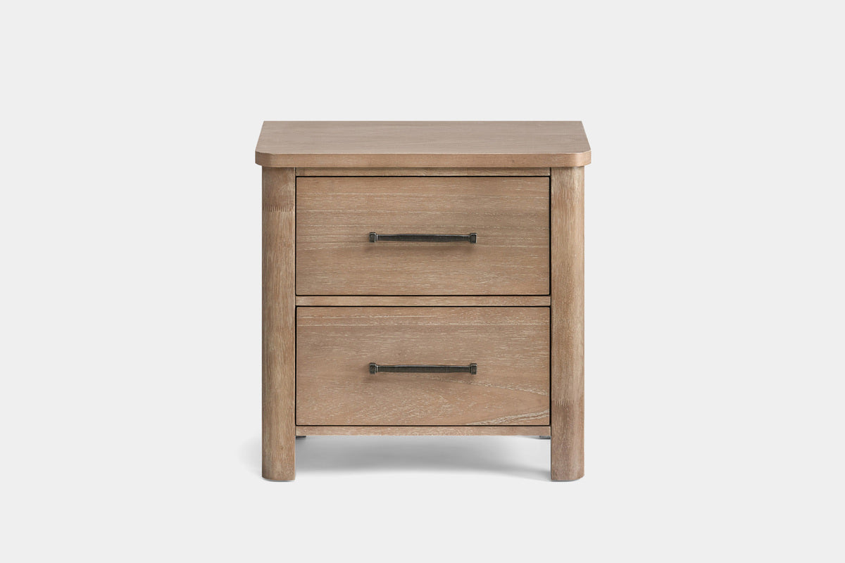 ANIKA0009:Anika Upholstered Bed & Dresser & Mirror & Nightstand, Front