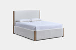 ANIKA0006:Anika Upholstered Bed & Dresser & Mirror & Nightstand, Front