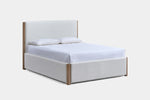 ANIKA0009:Anika Upholstered Bed & Dresser & Mirror & Nightstand, Angled