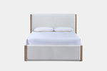 ANIKA0009:Anika Upholstered Bed & Dresser & Mirror & Nightstand, Front