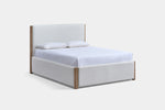 ANIKA0003:Anika Upholstered Bed & Dresser & Mirror & Nightstand, Angled