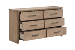 ANIKA0009:Anika Upholstered Bed & Dresser & Mirror & Nightstand, Open