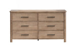 ANIKA0006:Anika Upholstered Bed & Dresser & Mirror & Nightstand, Front