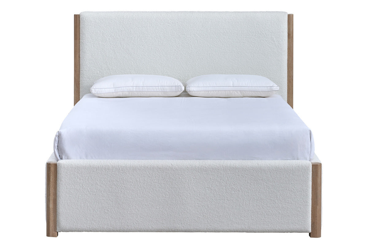 ANIKA0009:Anika Upholstered Bed & Dresser & Mirror & Nightstand, Front