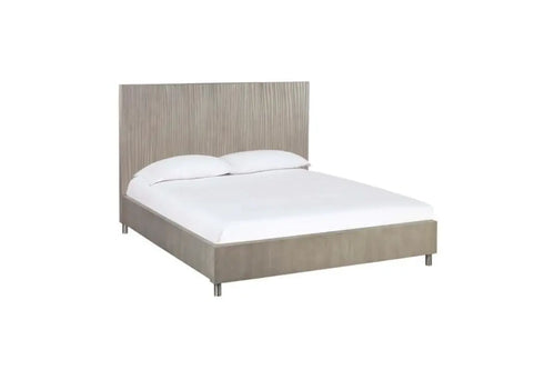 ARGENTO00:Argento Panel Bed, AngledAngle