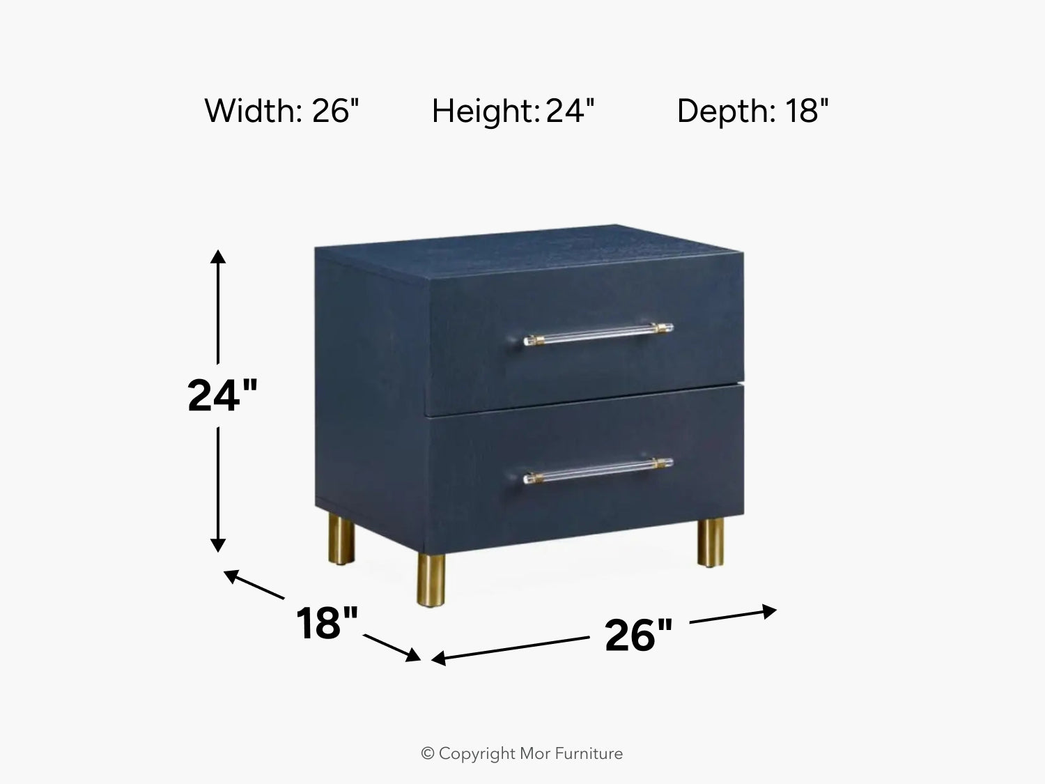 911185584:Argento Nightstand, 