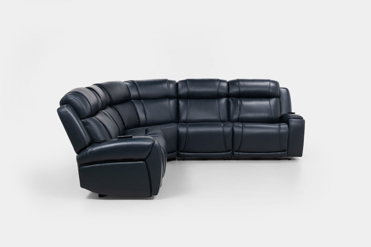 ARLO00000:Arlo 5 Piece 3 Power Sectional With 3 Power Armless Recliner, Front