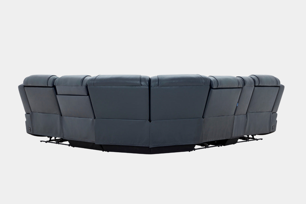 ARLO00000:Arlo 5 Piece 3 Power Sectional With 3 Power Armless Recliner, Back