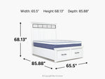 ASHBRYN00:Ashbryn Panel Bed With Storage, 
