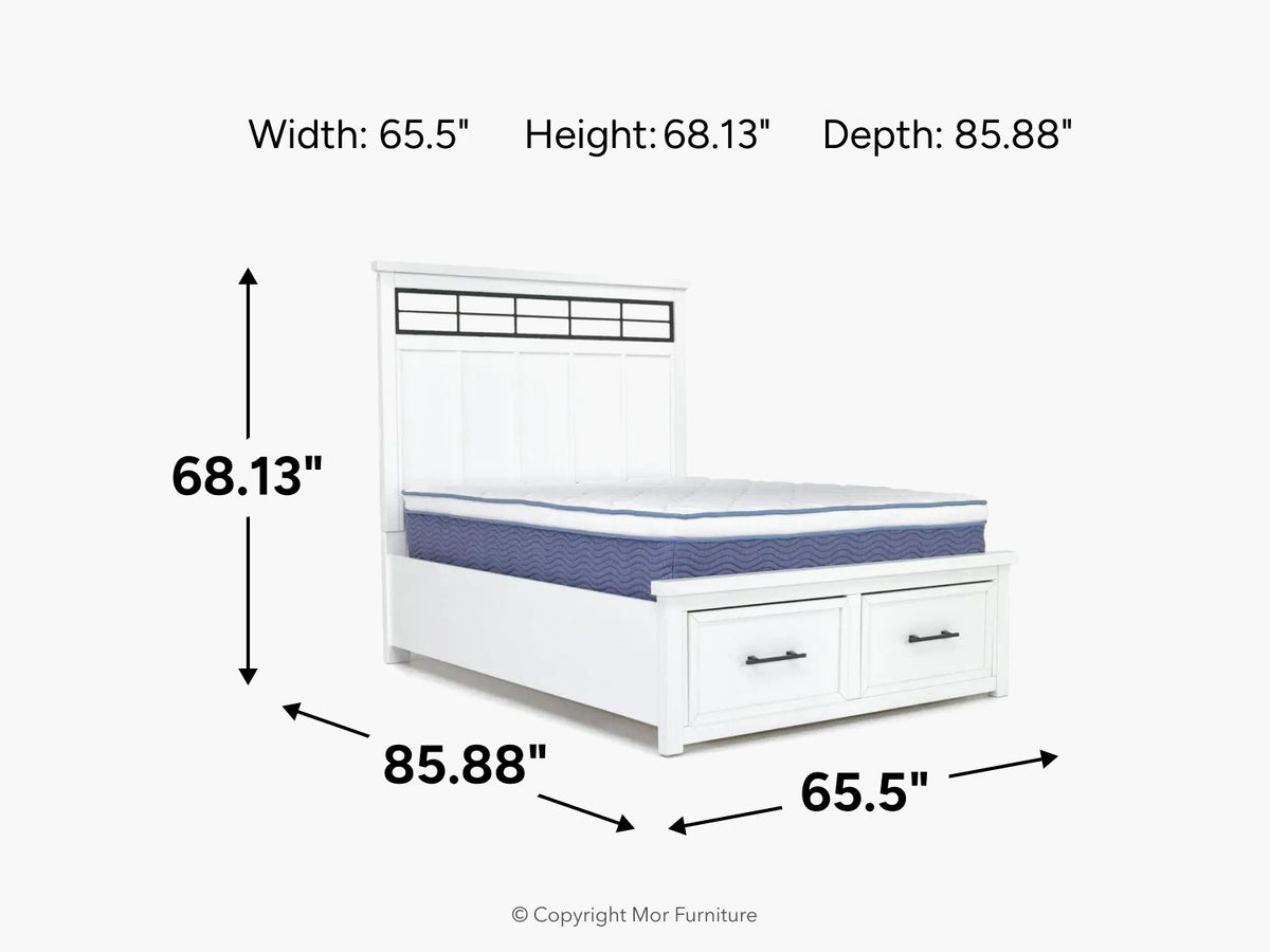 ASHBRYN00:Ashbryn Panel Bed With Storage, 