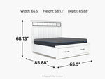 ASHBRYN04:Ashbryn Panel Bed With Storage, 