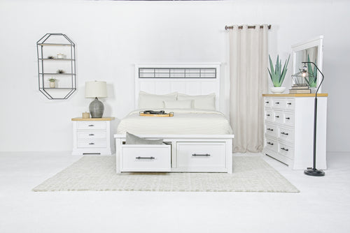 ASHBRYN01:Ashbryn Storage Bed & Dresser , Styled
