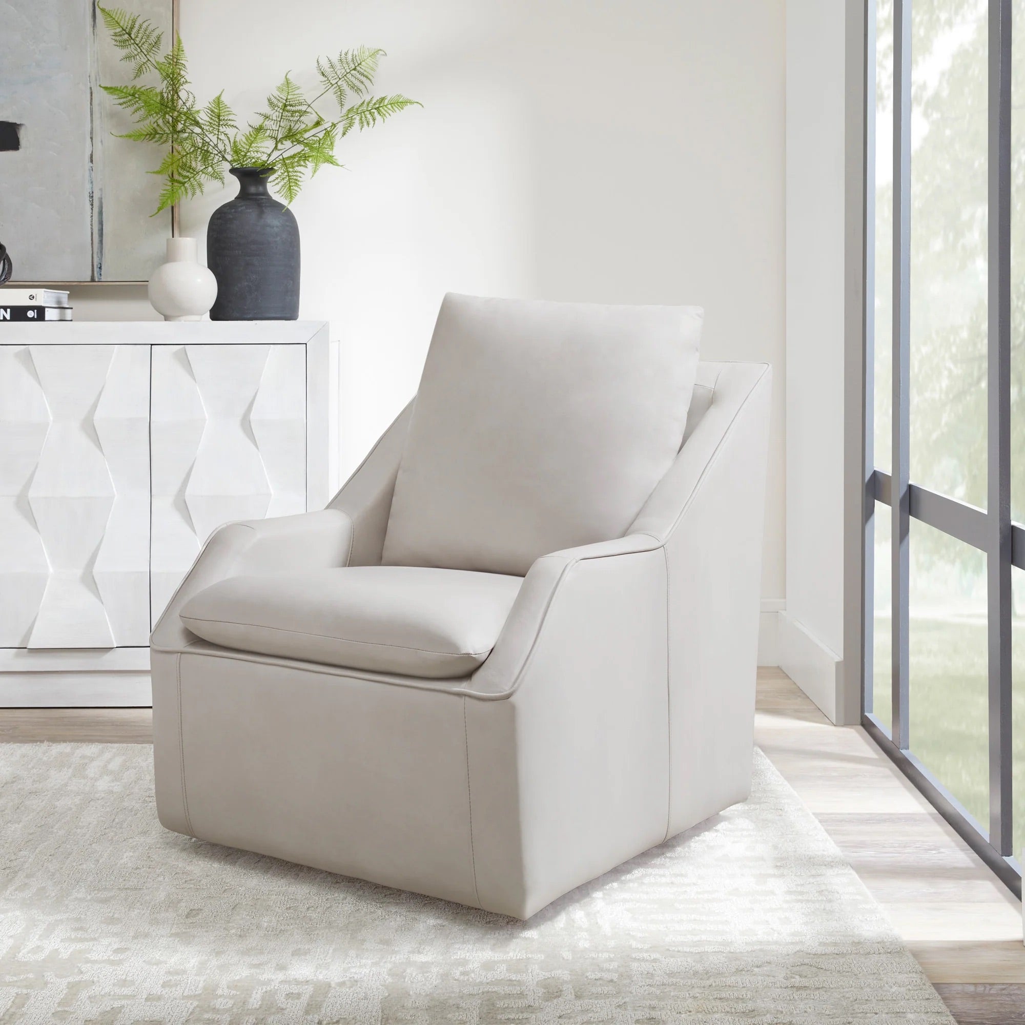 740784068:Asher Swivel Chair, Styled