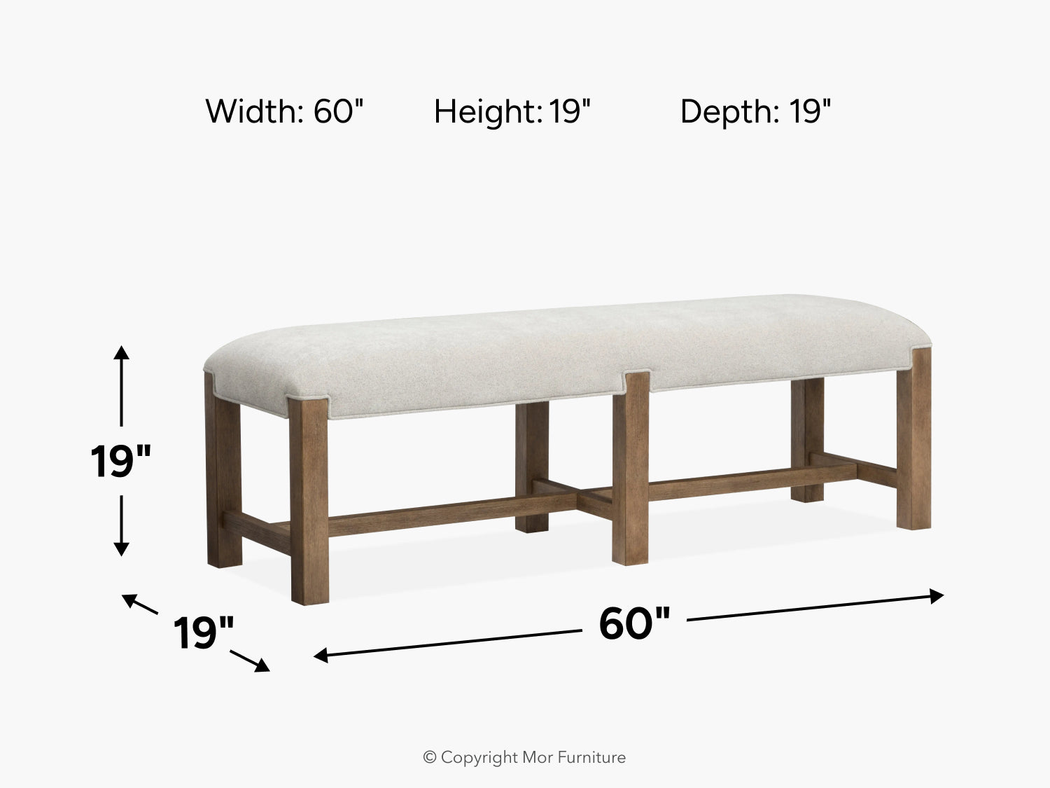 057616177:Aspen Valley Dining Bench, 