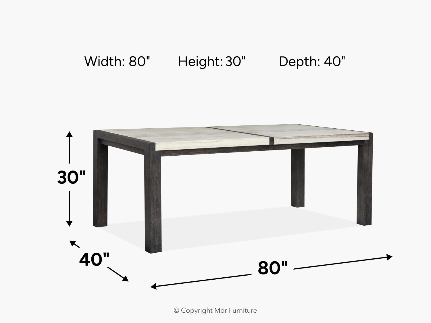 819626786:Aspen Valley Dining Table, 