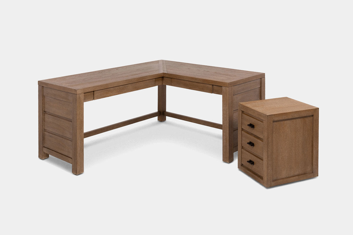 ASPENVA02:Aspen Valley Office Desk & File Cabinet, Side